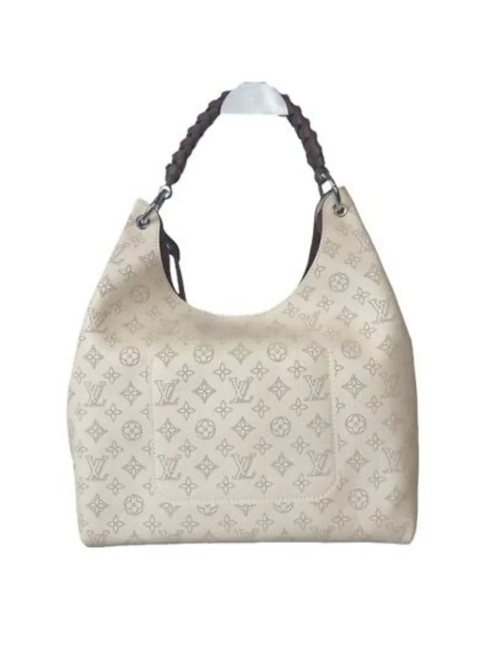 Louis Vuitton Monogram Carmel Hobo Mahina Leather Shoulder Tote Bag - Picture 3 of 10